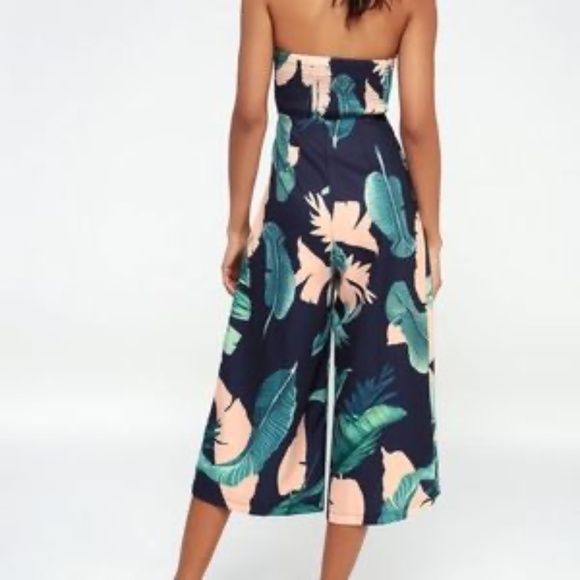 Lulu's Rainforest Strapless Jumpsuit - Like New (XS) - Picture 2 of 9